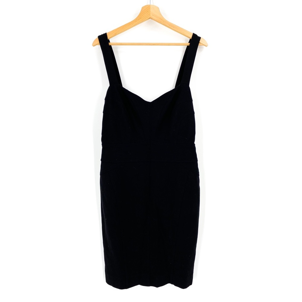 Diane von Furstenberg Black Tank Dress sz 14